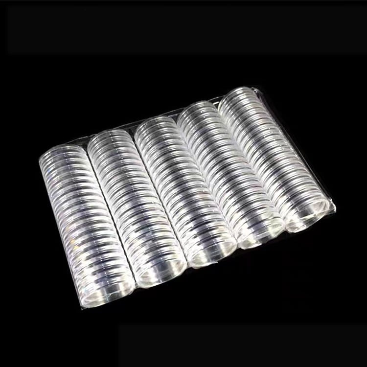 25 mm 40 gab. vienas juaņas monētas aizsargkaste, pret Japānas karu vērsta Pirmā juaņas monētu kolekcijas kaste ar peoniju un krizantēmu, pirmā zodiaka apaļa piemiņas monētu kaste