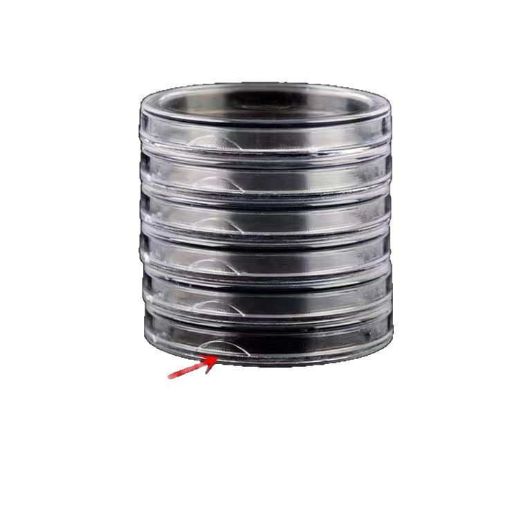 25 mm 40 gab. vienas juaņas monētas aizsargkaste, pret Japānas karu vērsta Pirmā juaņas monētu kolekcijas kaste ar peoniju un krizantēmu, pirmā zodiaka apaļa piemiņas monētu kaste