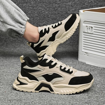 Muške tenisice dad shoes - Gornji dio od umjetne kože, zatvara se na vezivanje, gumeni potplat, prozračna mrežasta podstava