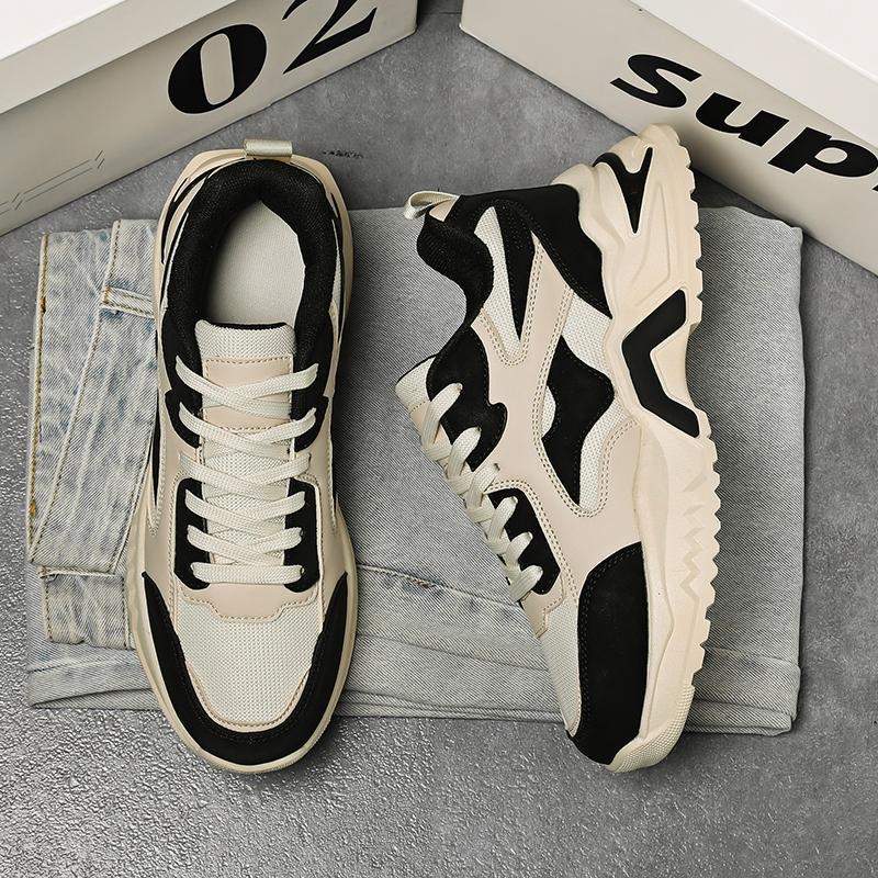 Muške tenisice dad shoes - Gornji dio od umjetne kože, zatvara se na vezivanje, gumeni potplat, prozračna mrežasta podstava
