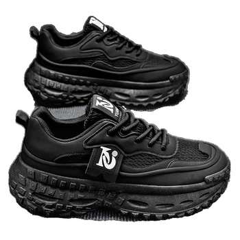 Muške casual tenisice u stilu dad shoes — gornji dio PU+mesh, gumena potplat injekcijski oblikovan, vezanje naprijed, nizak profil, prozračna unutrašnjost