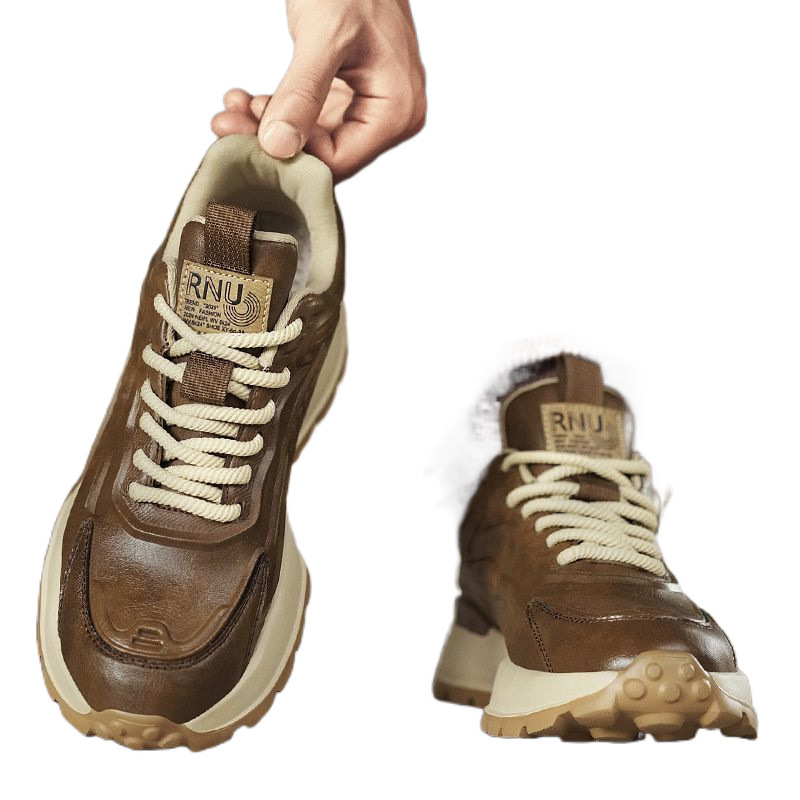 Muške tenisice dad shoes, gornji dio od mikrovlakna, debeli pjenasti potplat, latex uložak, vezanje šnure