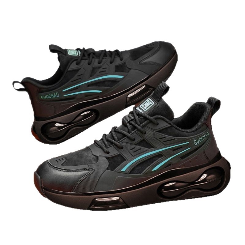 Muške tenisice tip dad shoes, s prozračnom mrežom, gornji dio od tekstila+PU, gumeni potplat, vezanje, injekcijski oblikovana potplata