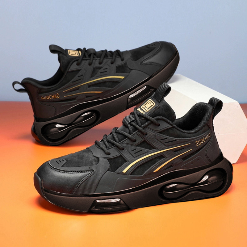 Muške tenisice tip dad shoes, s prozračnom mrežom, gornji dio od tekstila+PU, gumeni potplat, vezanje, injekcijski oblikovana potplata