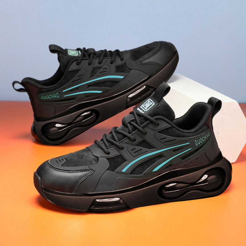 Muške tenisice tip dad shoes, s prozračnom mrežom, gornji dio od tekstila+PU, gumeni potplat, vezanje, injekcijski oblikovana potplata