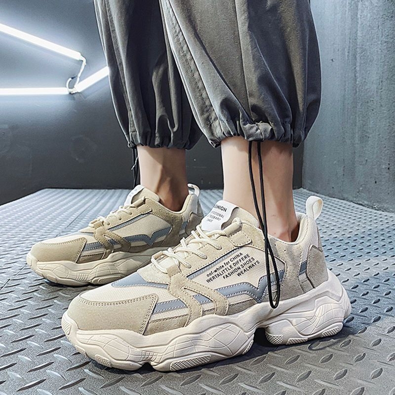 Muške tenisice Dad Shoes – prozračna mreža, sintetička koža, gumeni potplat, prednje vezivanje, niski gornji dio