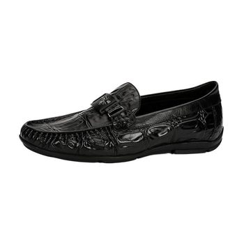 Muške loaferice od kože s gornjim slojem, prozračni i otporni na habanje, okrugli vrh, gumeni potplat, za sve sezone
