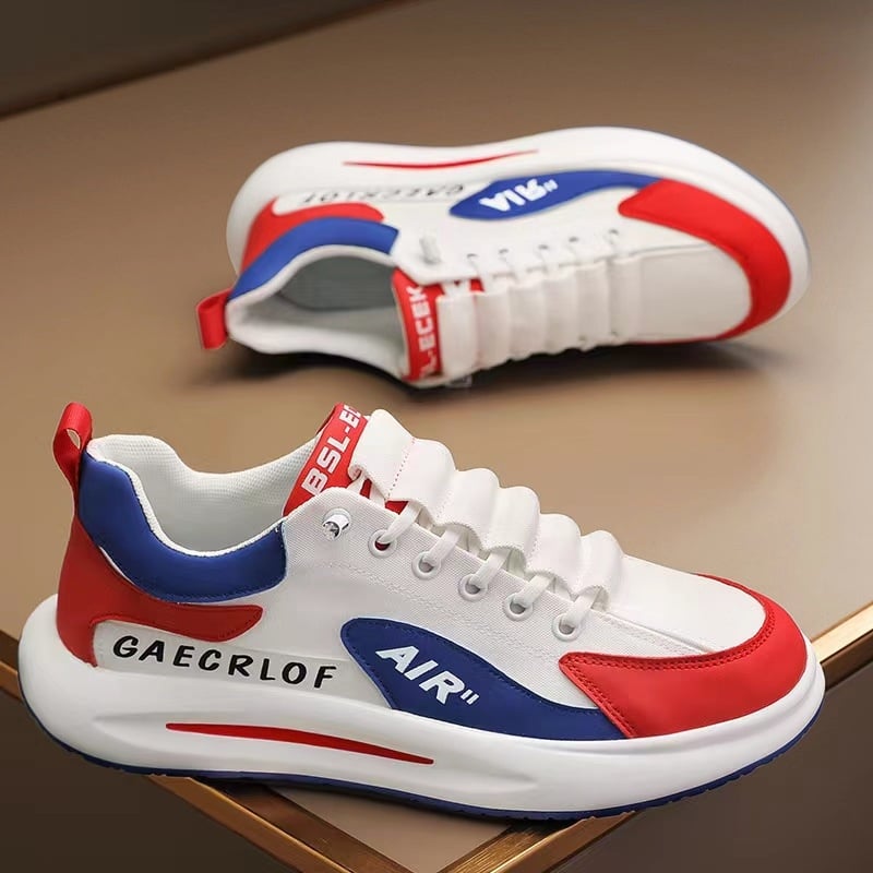 Мъжки маратонки PU горна част, PVC подметка, EVA стелка, дишащи, леки