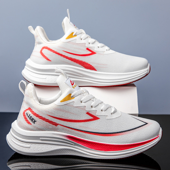 Pantofi sport casual pentru bărbați, respirabili, cu partea superioară din plasă, închidere cu șireturi, talpă PVC, branț textil (upper plasă; talpă PVC; închidere cu șireturi; branț textil; talpă injectată)
