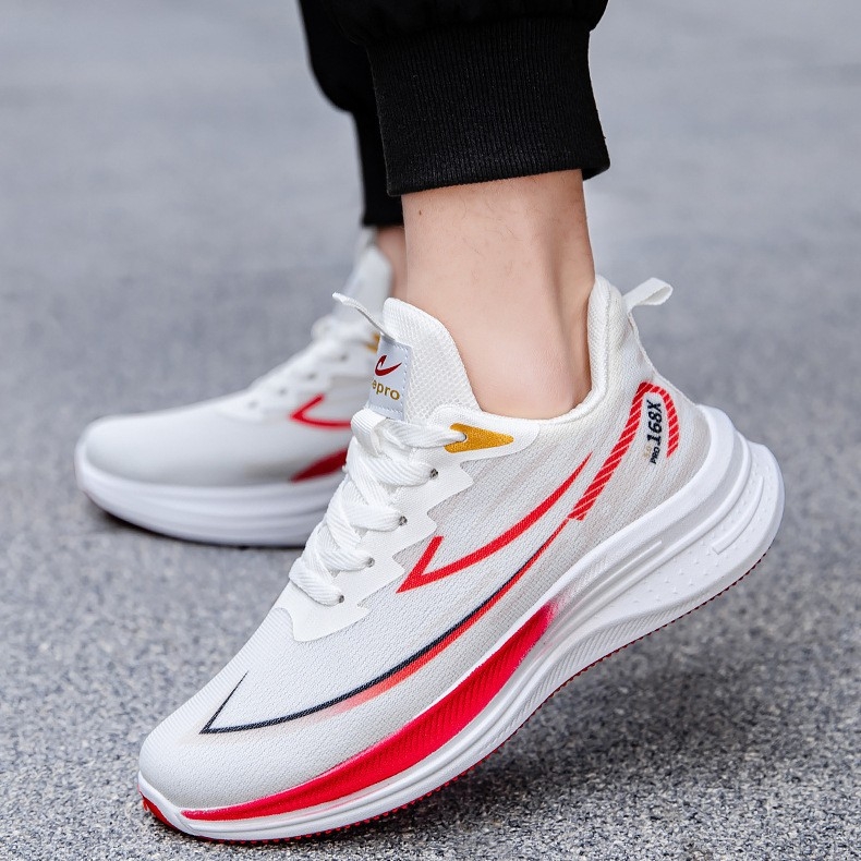 Pantofi sport casual pentru bărbați, respirabili, cu partea superioară din plasă, închidere cu șireturi, talpă PVC, branț textil (upper plasă; talpă PVC; închidere cu șireturi; branț textil; talpă injectată)