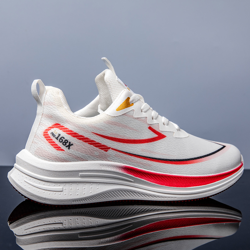 Pantofi sport casual pentru bărbați, respirabili, cu partea superioară din plasă, închidere cu șireturi, talpă PVC, branț textil (upper plasă; talpă PVC; închidere cu șireturi; branț textil; talpă injectată)
