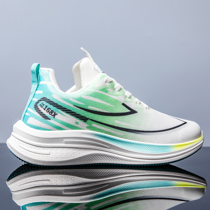 Pantofi sport casual pentru bărbați, respirabili, cu partea superioară din plasă, închidere cu șireturi, talpă PVC, branț textil (upper plasă; talpă PVC; închidere cu șireturi; branț textil; talpă injectată)