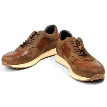 Muške sportske casual tenisice od prave kože, vintage izgled, vezivanje sprijeda, okrugli vrh, niski potplat 1-3 cm