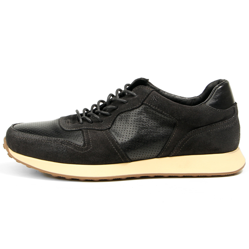 Muške sportske casual tenisice od prave kože, vintage izgled, vezivanje sprijeda, okrugli vrh, niski potplat 1-3 cm