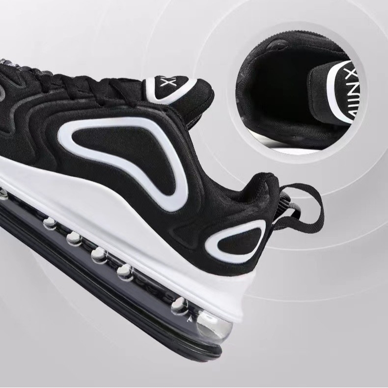 Férfi sportcipő, lélegző hálós felsővel, EVA talpbetéttel, injekcióval formált gumitalppal, alacsony szárú, lace-up zárás