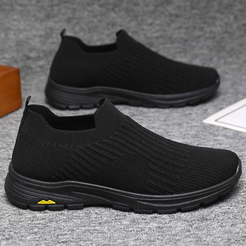 Férfiak számára légáteresztő hálós sportcipő, fűzőkkel, EVA talpé, injekciós formájú PVC talp, mindennapi használatra