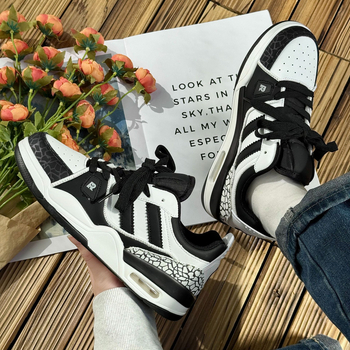 Adidași unisex cu Air Cushion, talpă PU, șireturi, talie joasă, partea Super Fiber