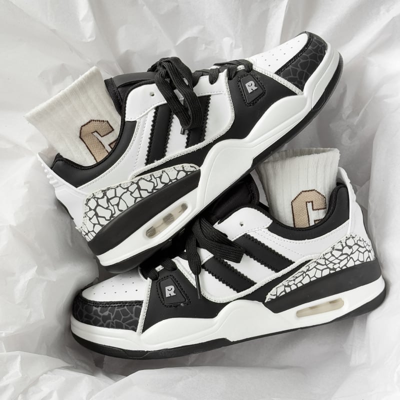 Adidași unisex cu Air Cushion, talpă PU, șireturi, talie joasă, partea Super Fiber