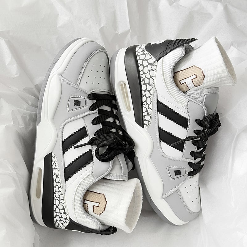 Adidași unisex cu Air Cushion, talpă PU, șireturi, talie joasă, partea Super Fiber