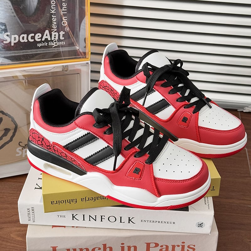 Adidași unisex cu Air Cushion, talpă PU, șireturi, talie joasă, partea Super Fiber