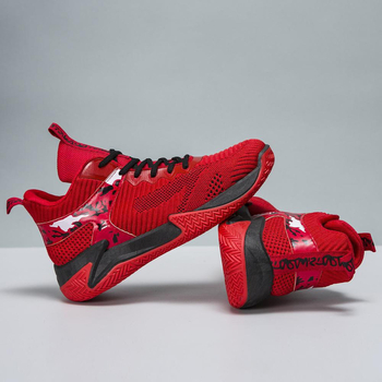 Muške sportske tenisice s Flyknit gornjim dijelom, vezanje, okrugli vrh, plosnata peta, injekcijski oblikovana potplat