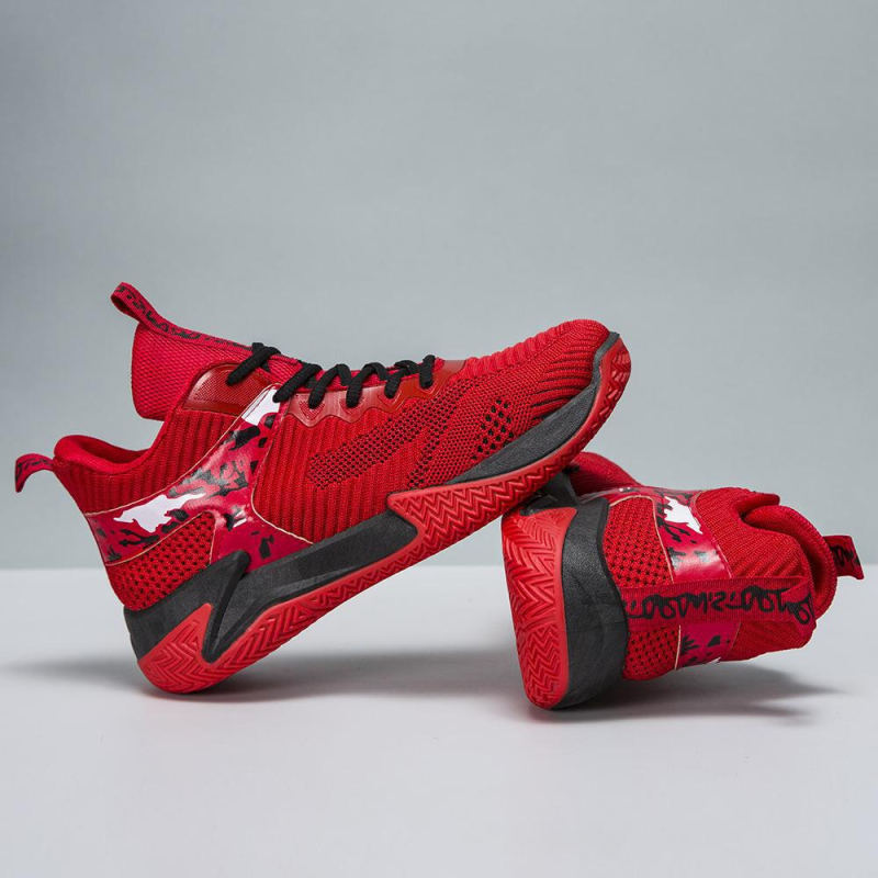 Muške sportske tenisice s Flyknit gornjim dijelom, vezanje, okrugli vrh, plosnata peta, injekcijski oblikovana potplat