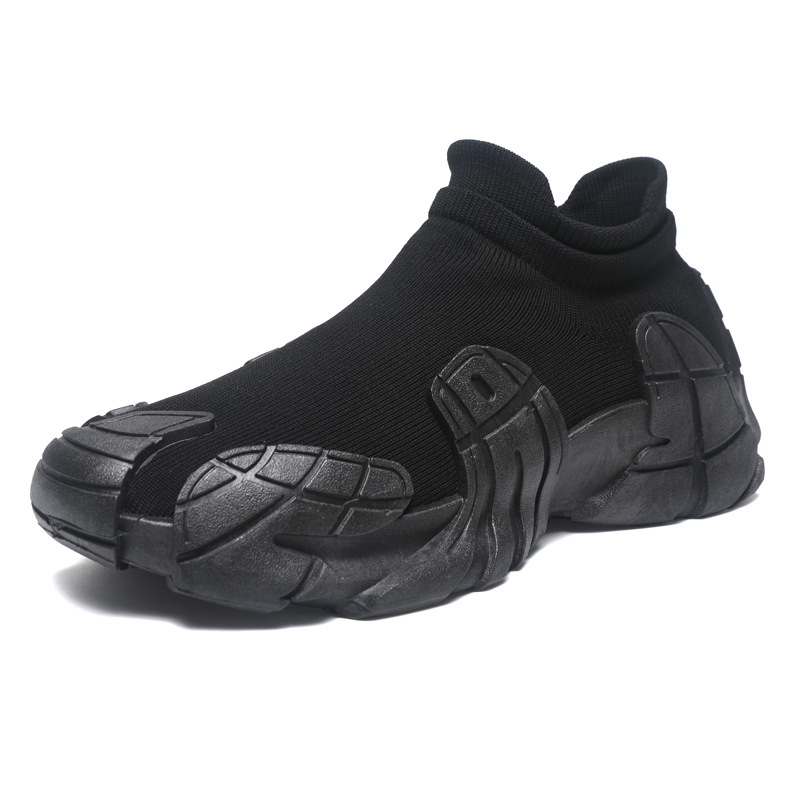 Adidași slip-on din plasă respirabilă, ușori, stil sport casual, cu talpă antiderapantă și rezistentă; guler joasă, vârf rotund, talpă turnată prin injecție