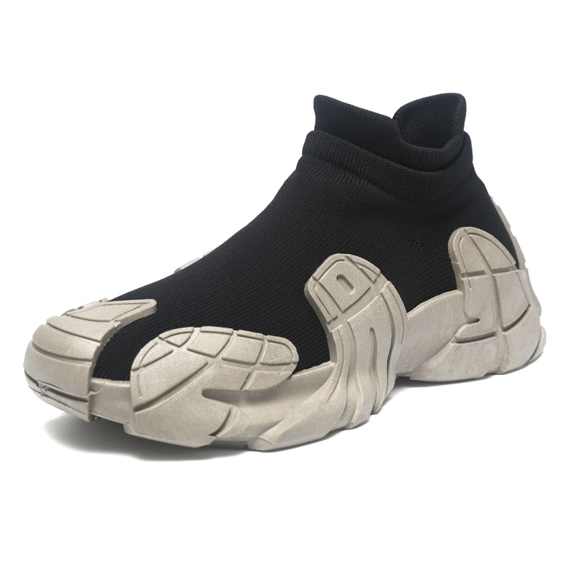 Adidași slip-on din plasă respirabilă, ușori, stil sport casual, cu talpă antiderapantă și rezistentă; guler joasă, vârf rotund, talpă turnată prin injecție