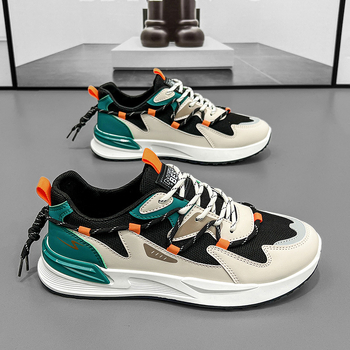 Pantofi sport casual pentru bărbați, din plasă PU – ușori, rezistenți la uzură, încălțăminte casual de zi cu zi