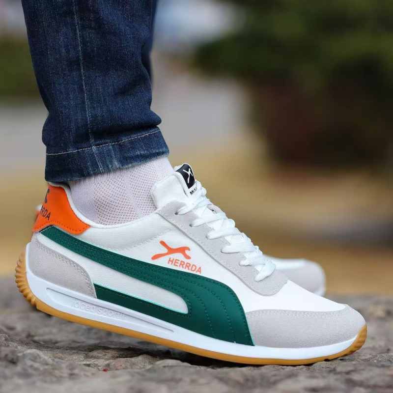 Muške sportske casual tenisice PU+ mrežni gornji dio, PVC đon, Slip-On, okrugli vrh, niska peta 1–3 cm