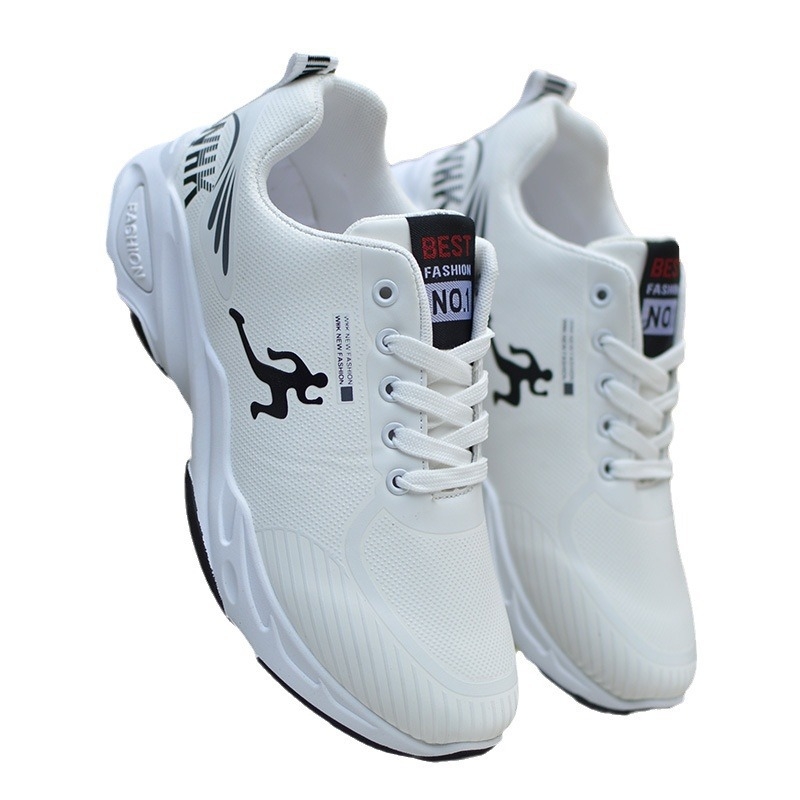 Pantofi sport din piele impermeabili pentru tineri, talpă groasă de cauciuc, antiderapant, cu șireturi, casual