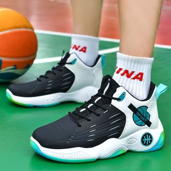 Pantofi sport pentru bărbați, pentru uz zilnic — partea superioară PU+plasă, talpă injectată, șireturi, profil redus.