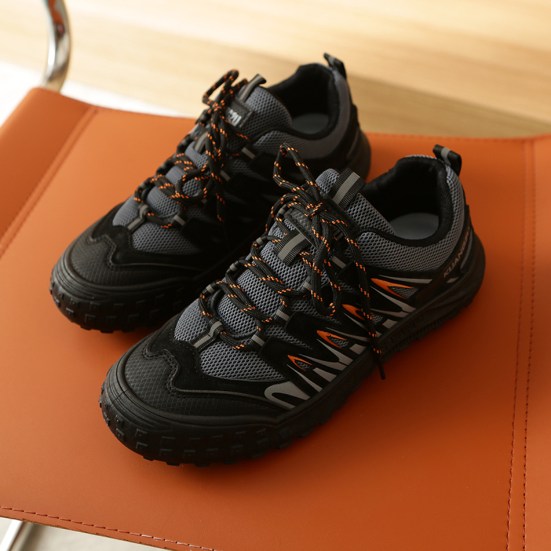 Pantofi sport casual pentru bărbați, stil loafer, vârf ascuțit, partea superioară din materiale mixte, închidere cu șireturi, talpă din cauciuc