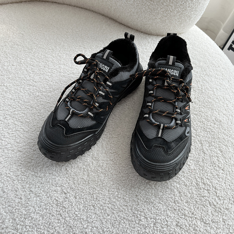 Pantofi sport casual pentru bărbați, stil loafer, vârf ascuțit, partea superioară din materiale mixte, închidere cu șireturi, talpă din cauciuc