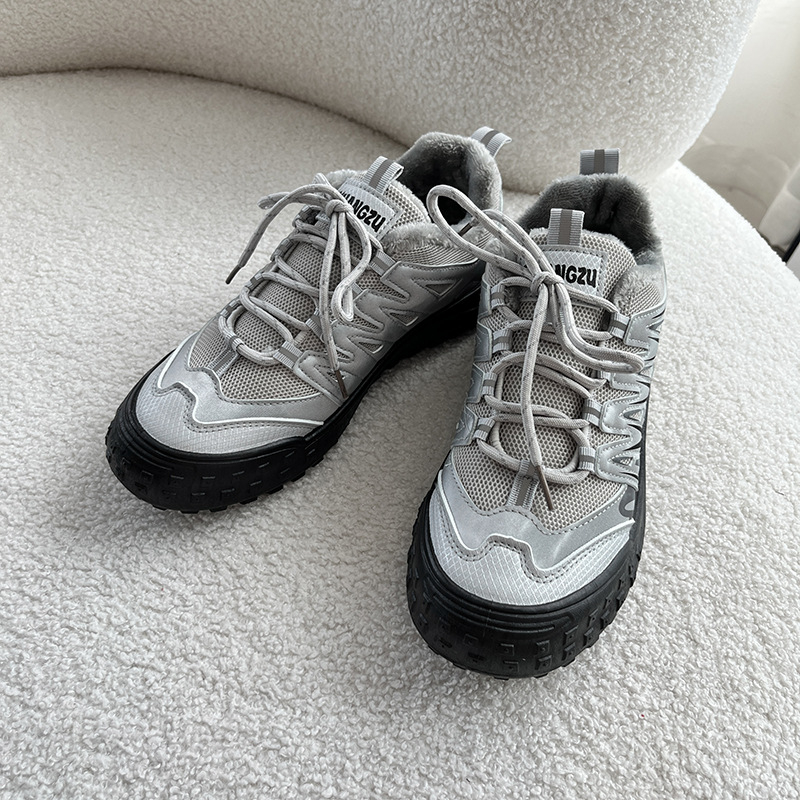 Pantofi sport casual pentru bărbați, stil loafer, vârf ascuțit, partea superioară din materiale mixte, închidere cu șireturi, talpă din cauciuc