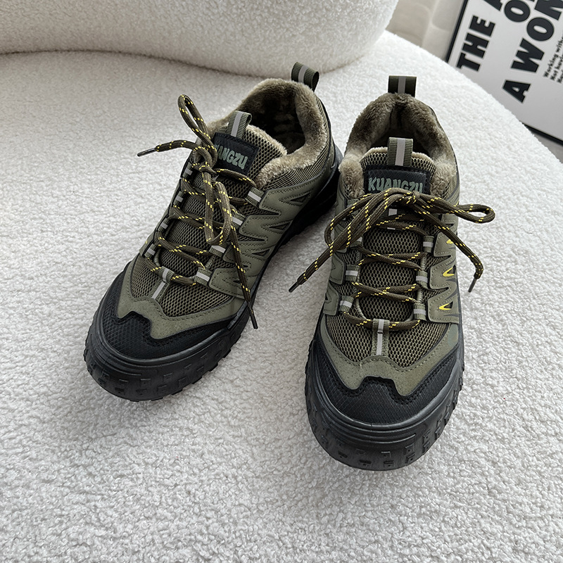 Pantofi sport casual pentru bărbați, stil loafer, vârf ascuțit, partea superioară din materiale mixte, închidere cu șireturi, talpă din cauciuc