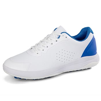 Голф обувки унисекс: дишащ горен слой от микрофибър; подметка от износоустойчива гума; технология на подметката: лепкава гума; кръгъл нос