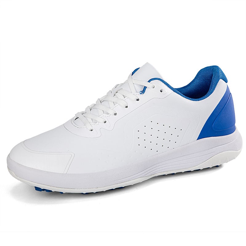 Голф обувки унисекс: дишащ горен слой от микрофибър; подметка от износоустойчива гума; технология на подметката: лепкава гума; кръгъл нос