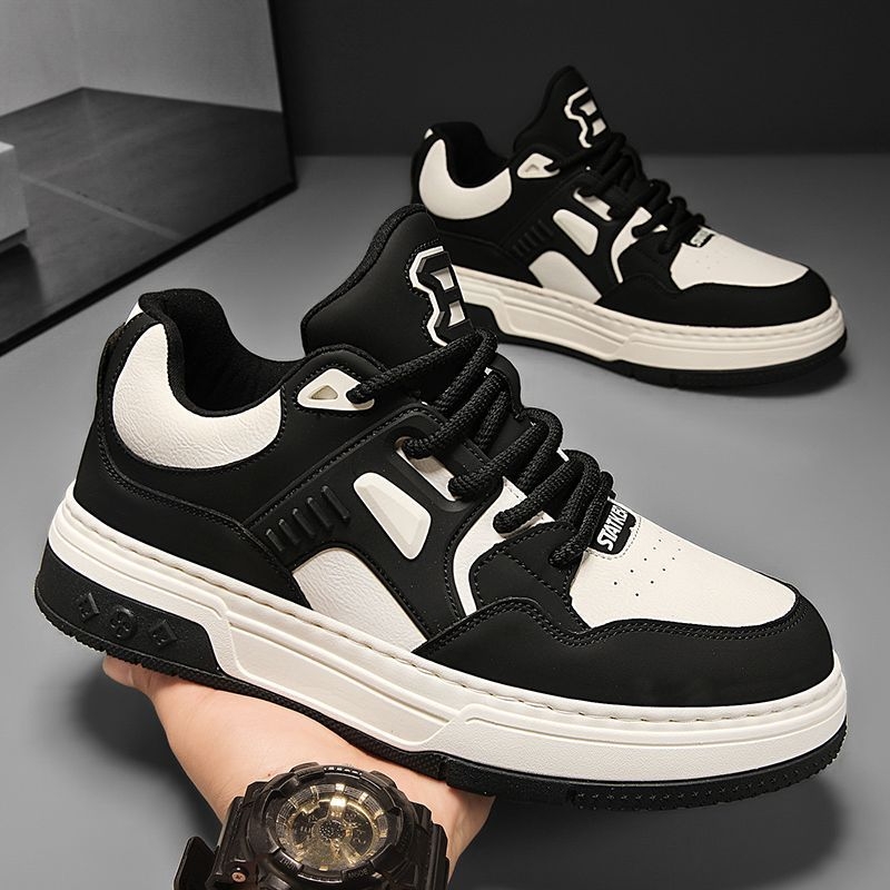 Pantofi sport pentru bărbați, relaxare, PU partea superioară, guler scăzut, vârf rotund, talpă din cauciuc, branț EVA