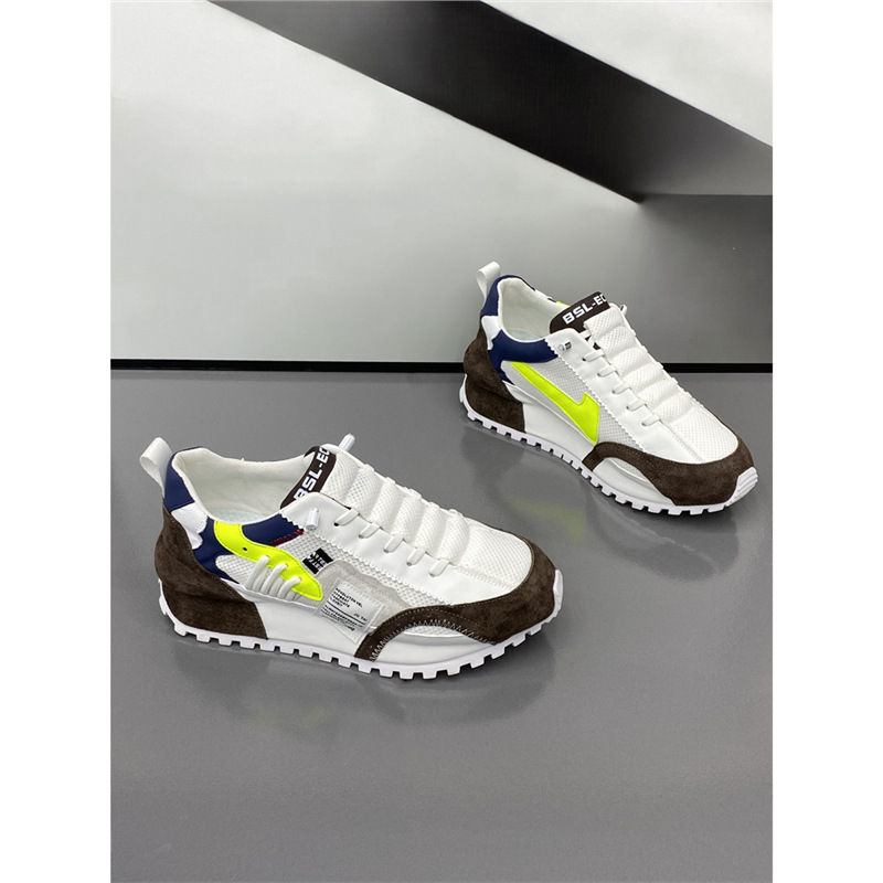 Pantofi sport bărbați în stil coreean, din plasă, talpă din cauciuc, vârf ascuțit, toc mic