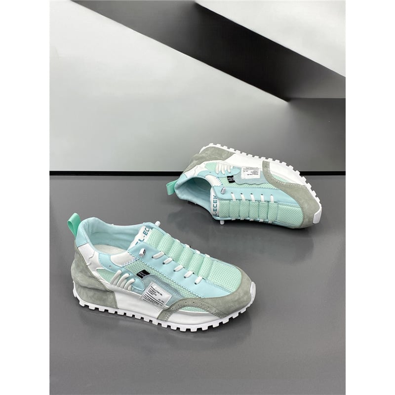 Pantofi sport bărbați în stil coreean, din plasă, talpă din cauciuc, vârf ascuțit, toc mic