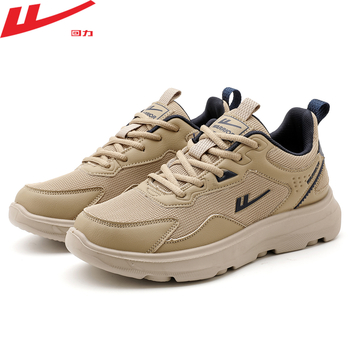 Pull Back muške sportske casual tenisice – mrežasta gornja, PU đon, vezanje, okrugli vrh, srednje visine peta 3–5 cm, jesen
