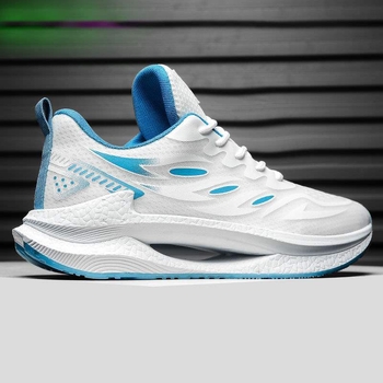 Férfiak számára légáteresztő hálós futócipők, fűzővel, középmagasságú felsőrész, alacsony sarok 1–3 cm