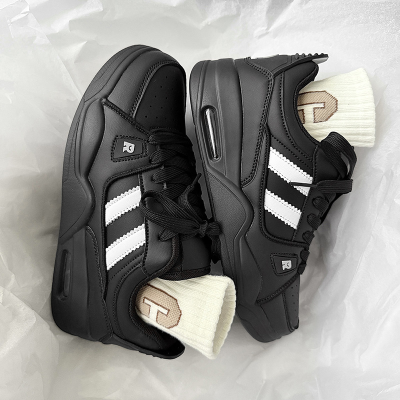 Unisex sportske tenisice s zračnim jastukom, dizajn za povećanje visine, prozračna mrežasta podstava, PU đon, vezanje šnure