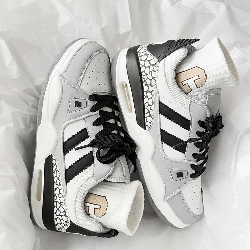 Unisex sportske tenisice s zračnim jastukom, dizajn za povećanje visine, prozračna mrežasta podstava, PU đon, vezanje šnure