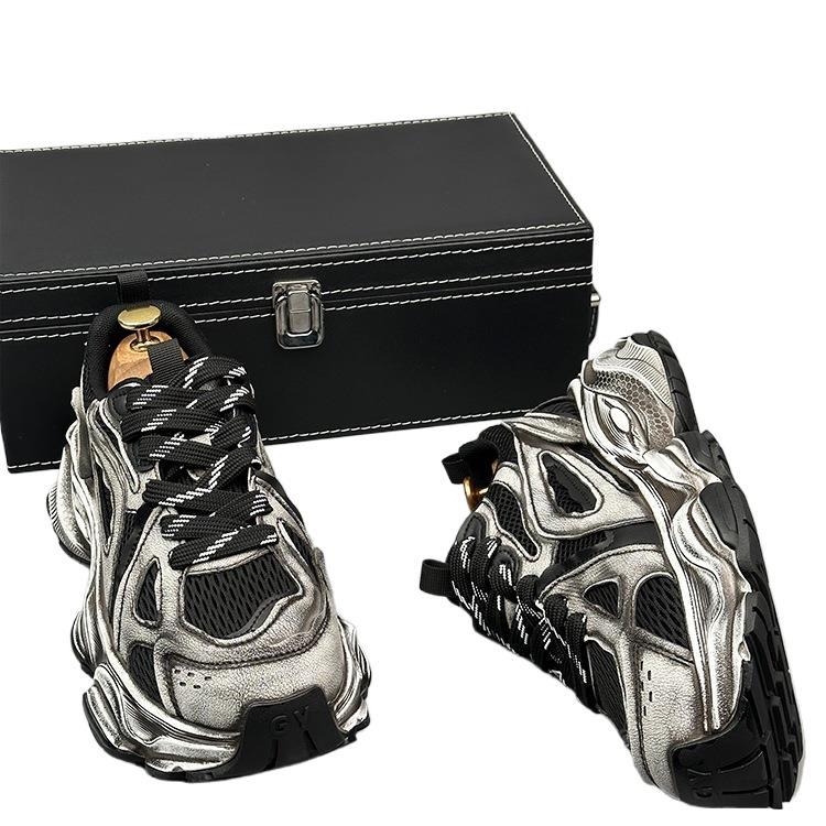 Muške retro Dad Shoes s debelim đonom, Goodyear đonom, vezanje, prozračna mreža u unutrašnjosti