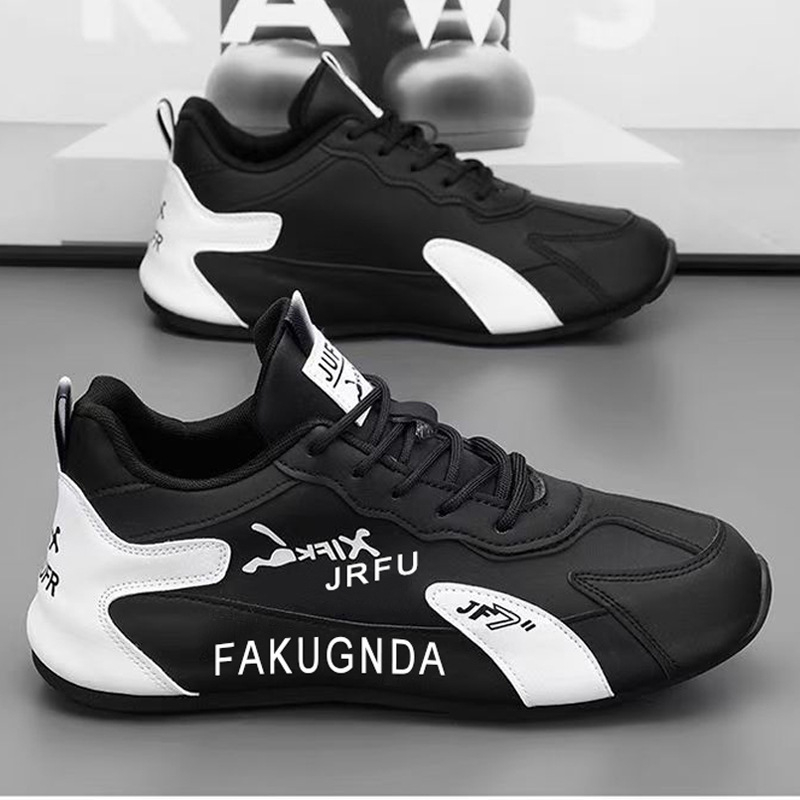 Muške sportske casual tenisice s PU gornjim dijelom, gumom, srednje visine, vezanje, visina pete 3-5 cm