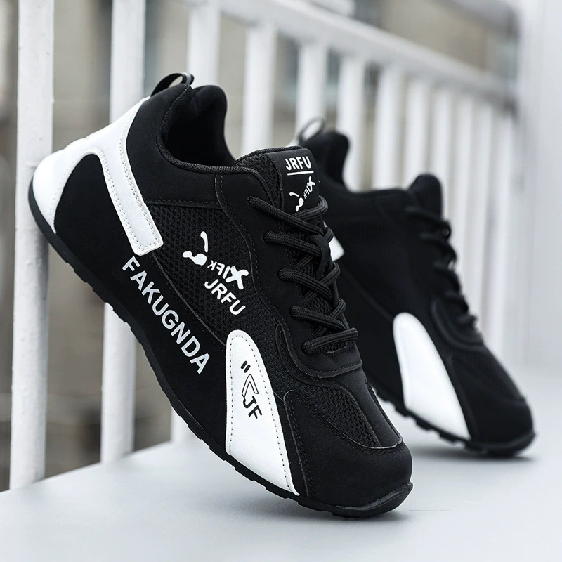 Muške sportske casual tenisice s PU gornjim dijelom, gumom, srednje visine, vezanje, visina pete 3-5 cm