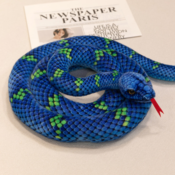 Jucărie de pluș anaconda din altă țară, recuzită de șarpe fals, mascotă pentru anul semnului zodiacal șarpe, jucărie de pluș