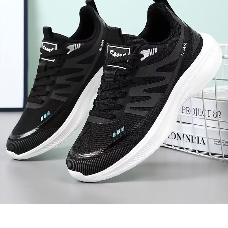 Muške mrežaste putne tenisice, lagane i prozračne, s vezanjem, đon injekcijski oblikovan, EVA ulošak